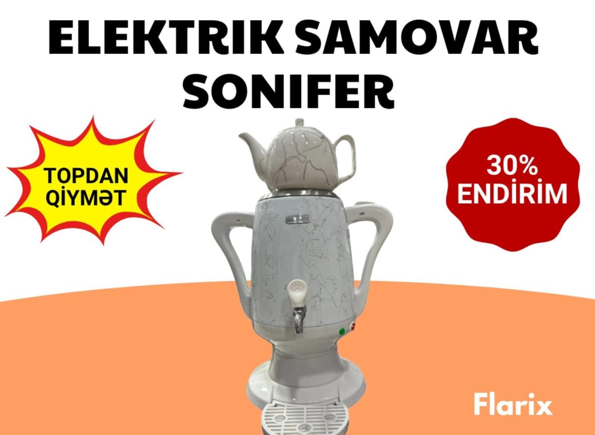 Samovar Paslanmayan polad material