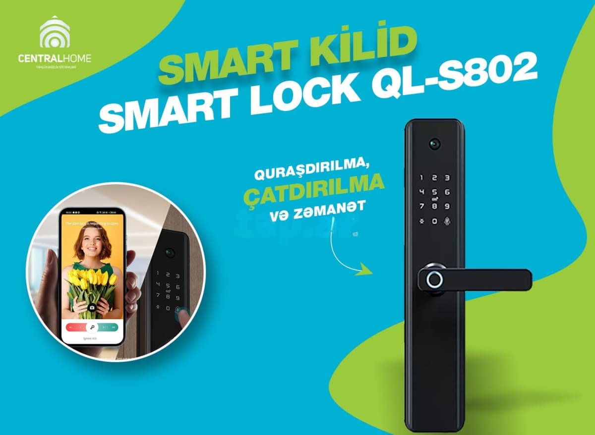 Ağıllı qapı kilidi Smart Lock QL-S802