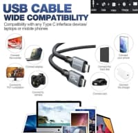 Qızılı rəng data kabel, USB — şəkil 5