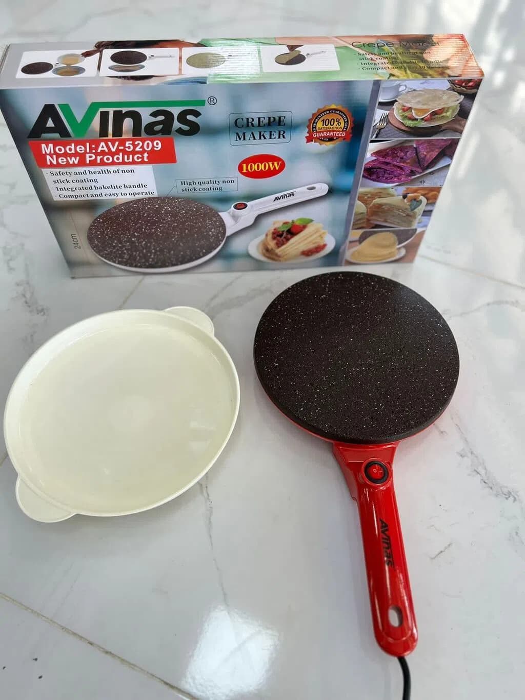 Avinas Qranit Blinçik Aparatı 24 sm, 1000W