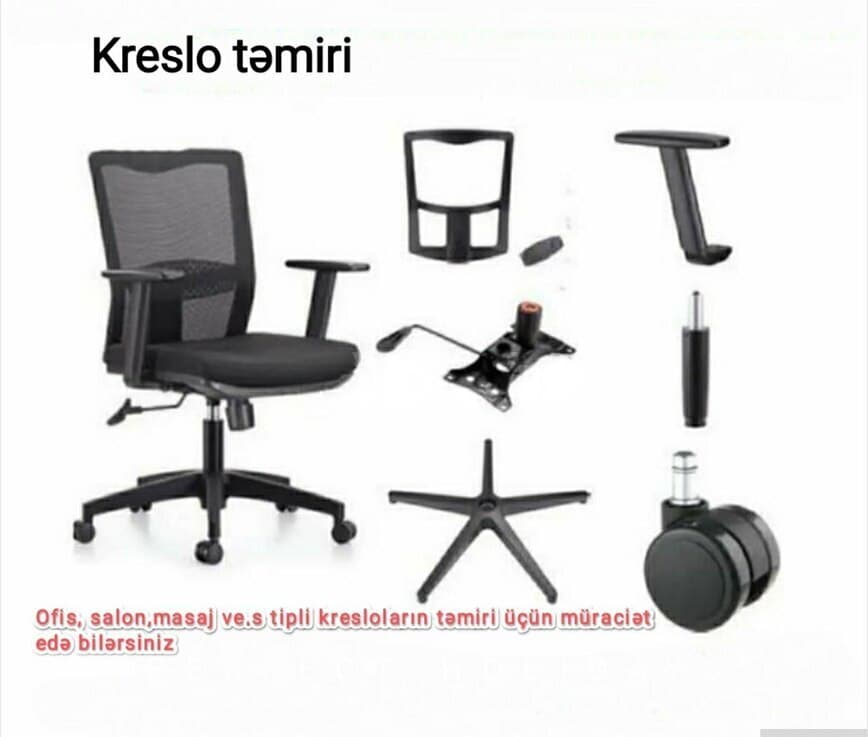 Kreslo təmiri və ehtiyat hissələrinin satışı