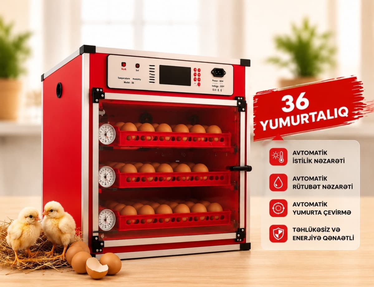 İnkubator 36-lıq avtomatik