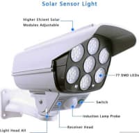 Günəş enerjili hərəkət sensorlu dummy kamera lampa — şəkil 4