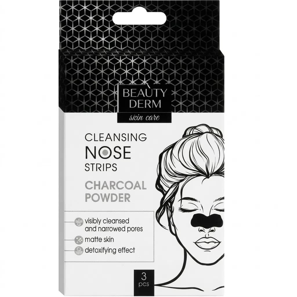 Beautyderm Charcoal Burun üçün Təmizləyici Bantlar, 3 ədəd