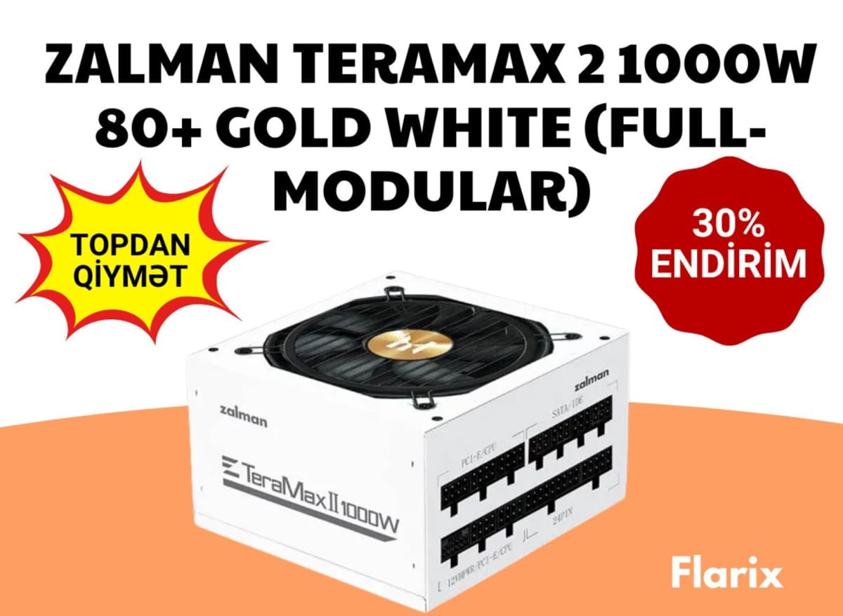 Qida bloku Zalman Teramax II 1000W 80+ Gold White