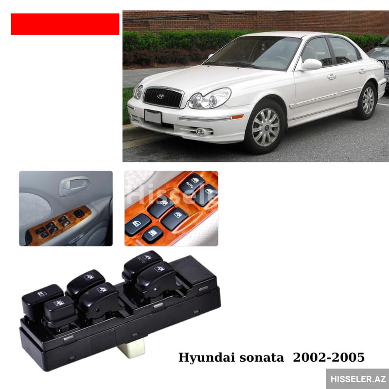 Şüşə qaldıran düymə bloku Hyundai Sonata 2002