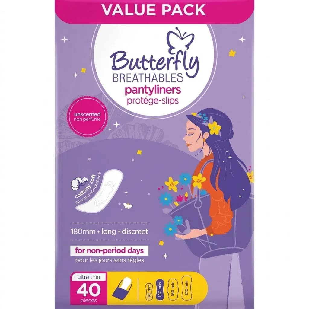 Butterfly Breathables Ultra Thin Gündəlik Bez 40 əd