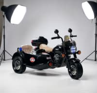 Uşaq elektromotosikleti 2 nəfərlik lyulkali premium model — şəkil 1