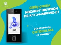 Girişə nəzarət terminalı Hikvision DS-K1T344MBFWX-E1 — şəkil 1