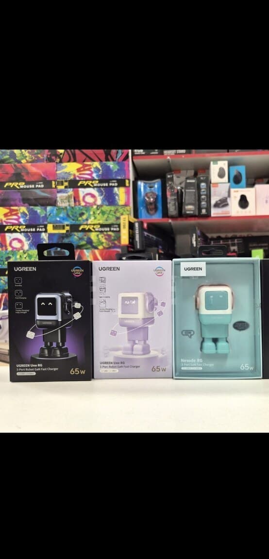 Ugreen 65W Uno Robot GaN Sürətli Adapter