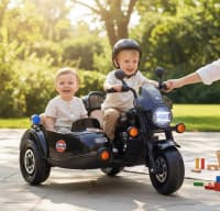 Uşaq elektromotosikleti 2 nəfərlik lyulkali premium model — şəkil 7