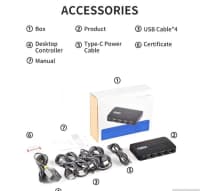 KVM Switch 4 port 2 PC — şəkil 5