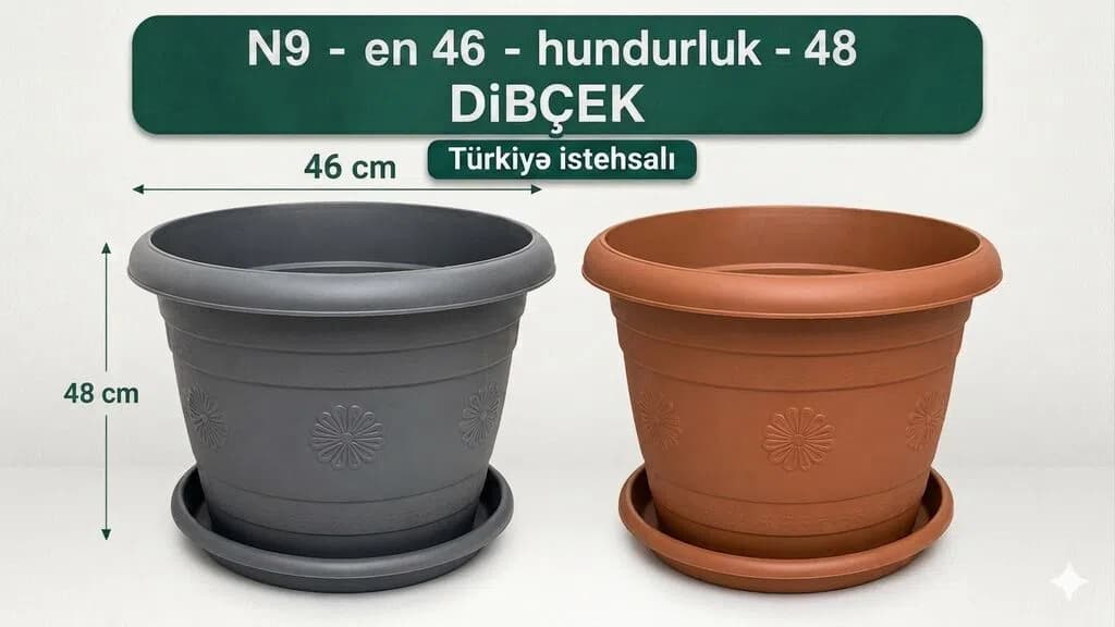 Türkiyə İstehsalı Dekorativ Gül Dibçəyi