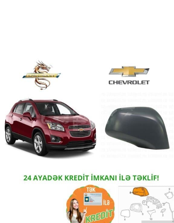 Yan güzgü qapağı Chevrolet Trax 2014-2015