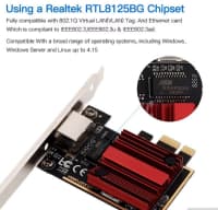 Şəbəkə kartı RTL8125B 2.5Gbps PCI-E — şəkil 4