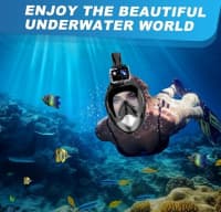 Tam Üz Örtüklü Snorkel Üzgüçülük Maskası — şəkil 2