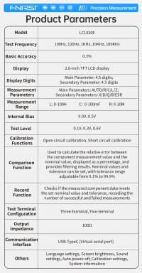 LCR test cihazı, elektron komponent ölçmə aləti — şəkil 16