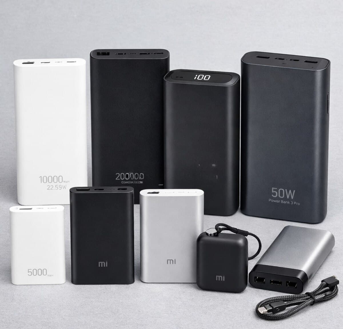 2,000–5,000 mAh powerbank, Qara rəng