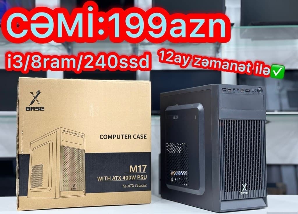 Xbace M17 Intel i3 Masaüstü Kompüter