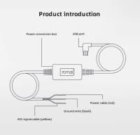 Videoqeydiyyatçı kabeli 70mai Hardware Kit UP02 — şəkil 2