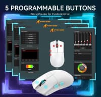 Oyun siçanı Attack Shark X11 White — şəkil 6