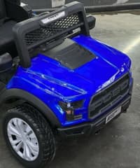 Uşaq elektrikli avtomobili, mavi rəngli lisenziyalı model — şəkil 4