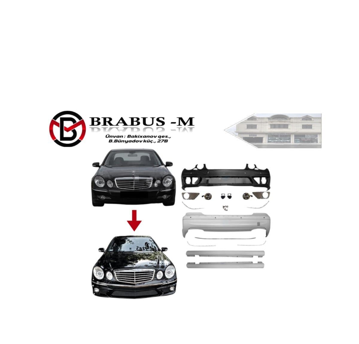 Bodykit dəsti Mercedes W211