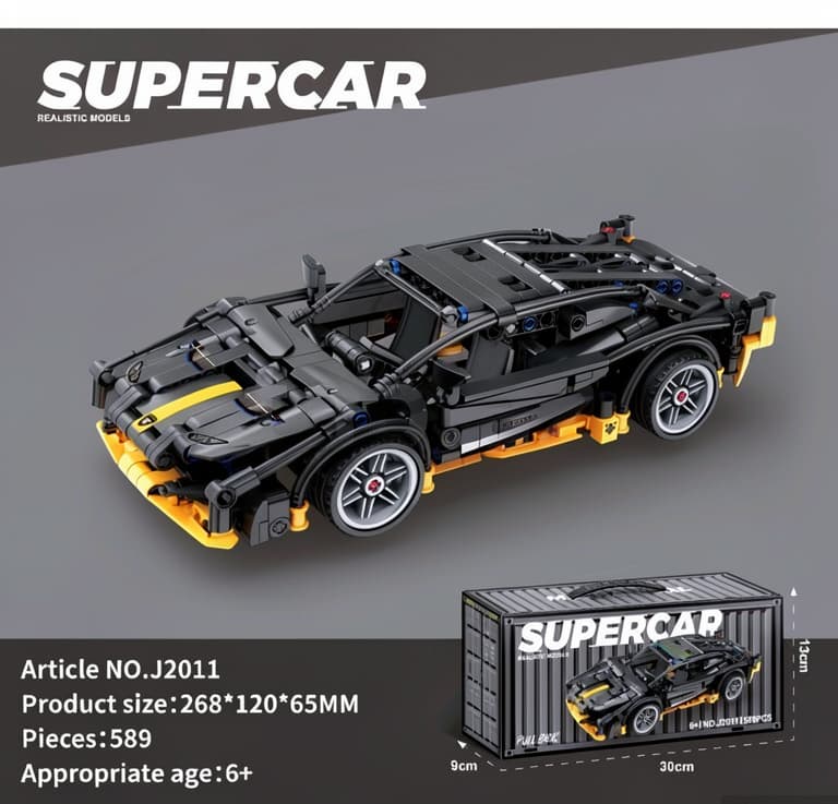 Supercar 589 Parça Konstruktor Dəsti