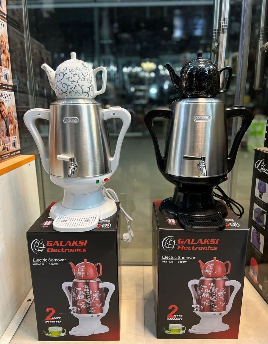 Samovar Paslanmayan polad material