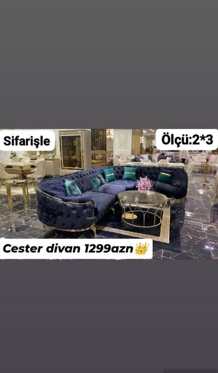 Künc divan, Qarışıq rəng