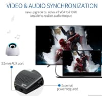 VGA to HDMI konverter adapteri — şəkil 3