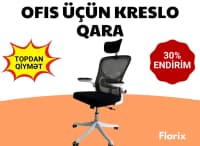 Qara rəng, Ofis üçün kreslo — şəkil 1