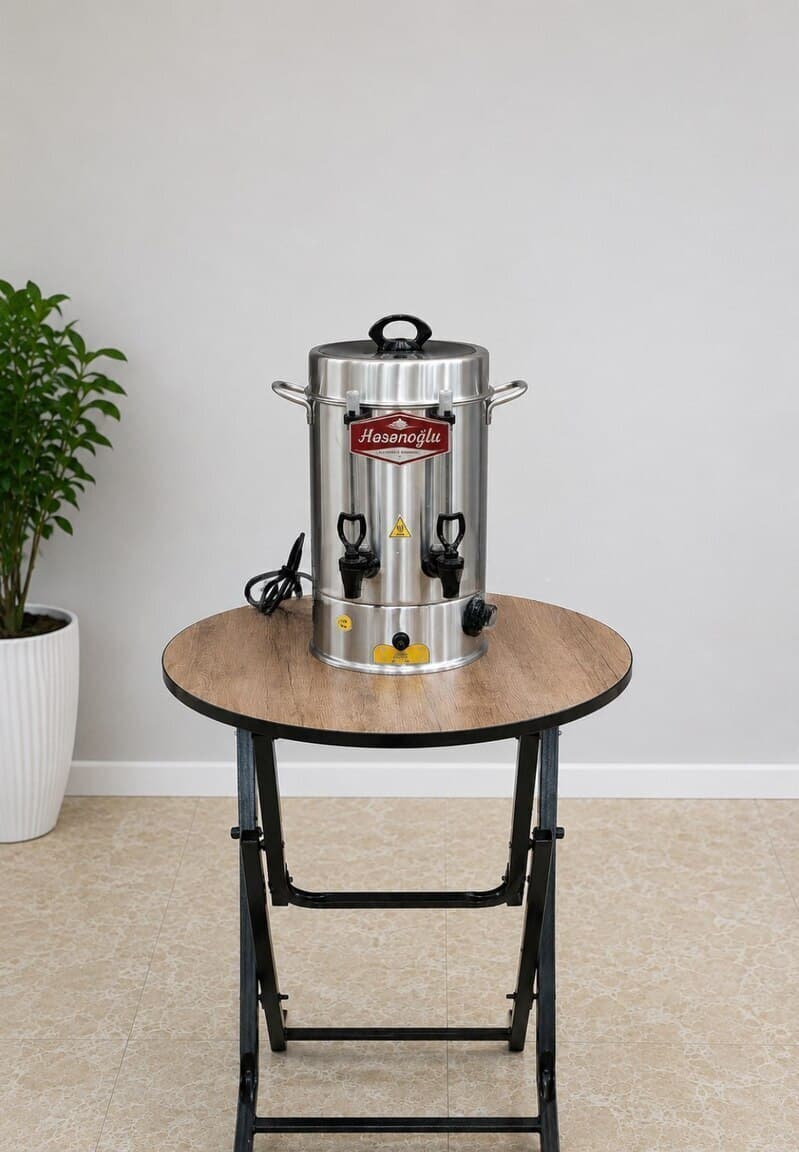 Samovar Paslanmayan polad material