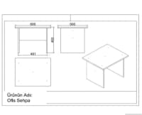 Ofis mebel dəsti Ağ rəng — şəkil 3