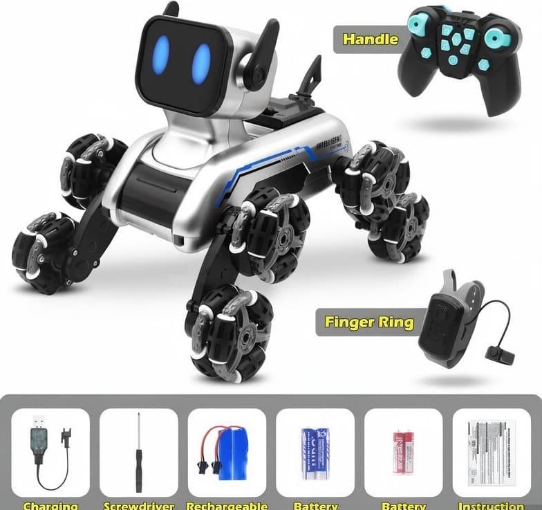 Pult və jestlə idarə olunan robot it
