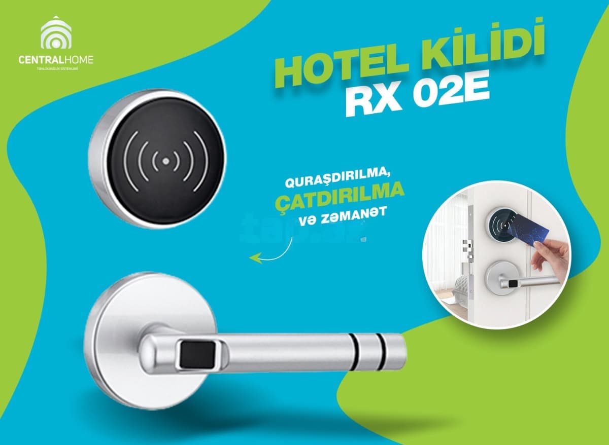 Hotel kilidi RX 02E RFID kartlı