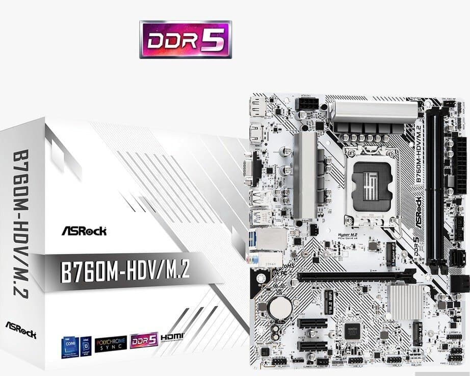 Ana plata ASRock B760M-HDV/M.2 DDR5