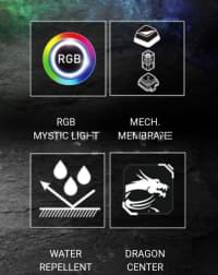 Oyun klaviaturası MSI Vigor GK30 Water Repellent Ağ — şəkil 7