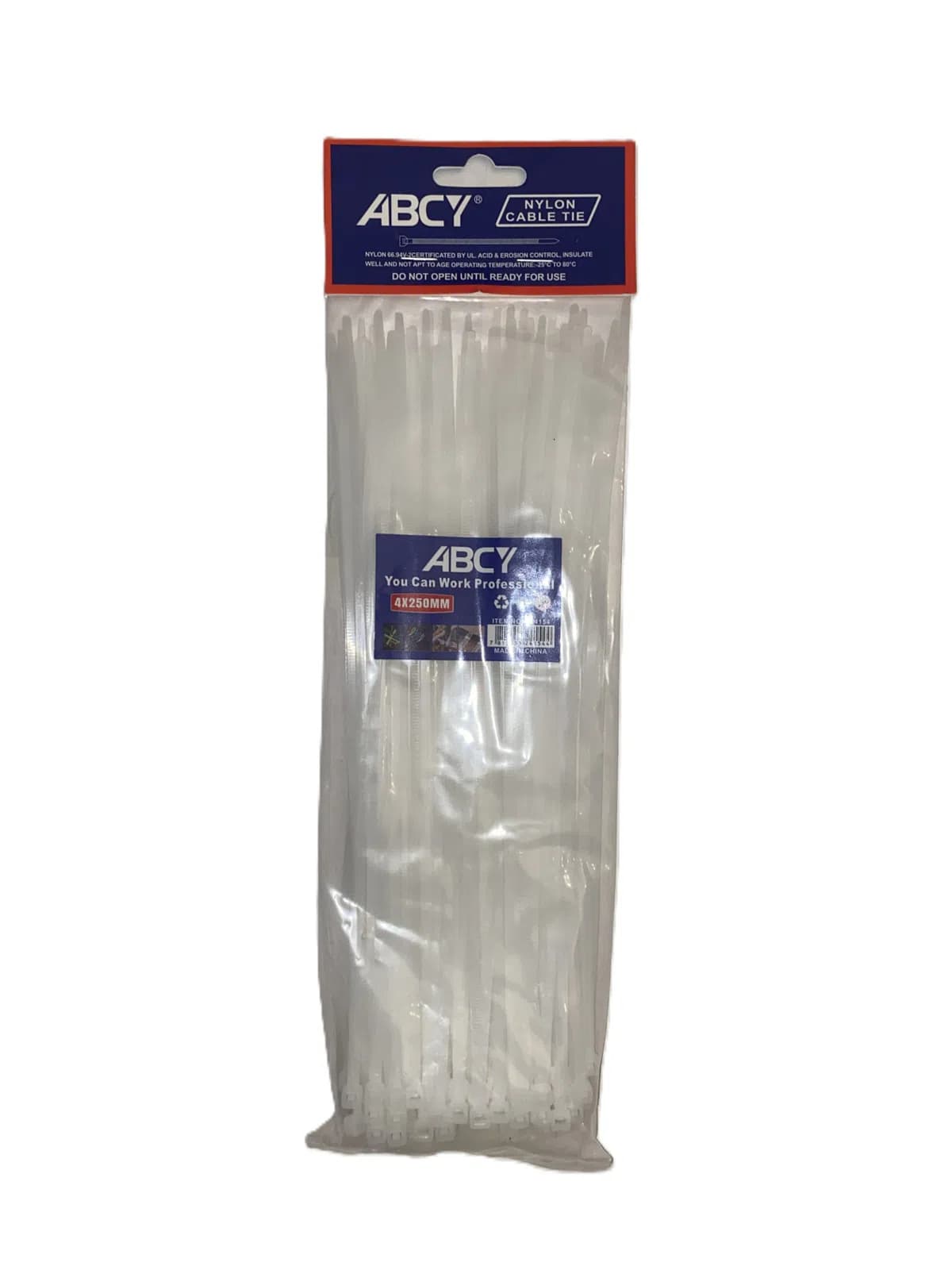 ABCY B24162 Neylon Xamıt Dəsti, 4x250 mm, 100 ədəd