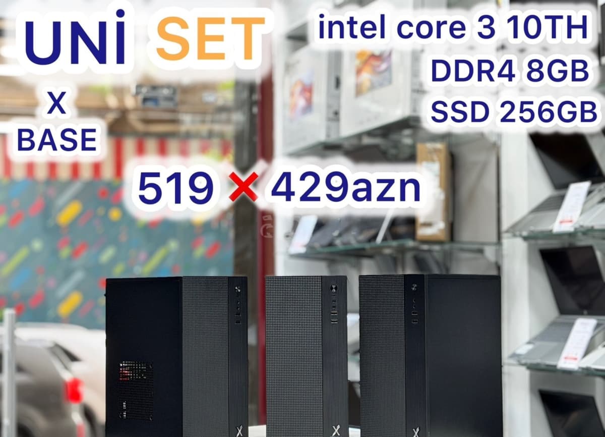 Masaüstü Kompüter Xbase Intel i3 10th Gen 8GB RAM 256GB SSD