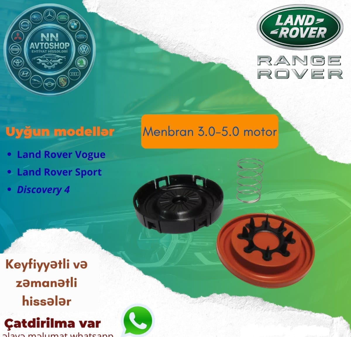 Membran 3.0 benzin Range Rover Vogue 2013-2017