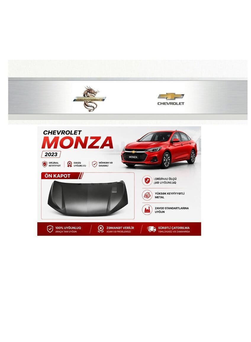 Ön kapot Chevrolet Monza 2023