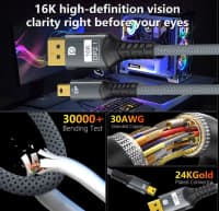 Qızılı rəng data kabel, USB — şəkil 3