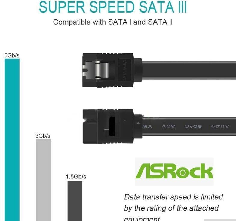 Qızılı rəng data kabel, SATA