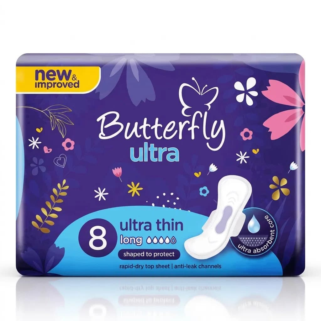 Butterfly Ultra Thin L Gigiyenik Bezlər, 8 ədəd