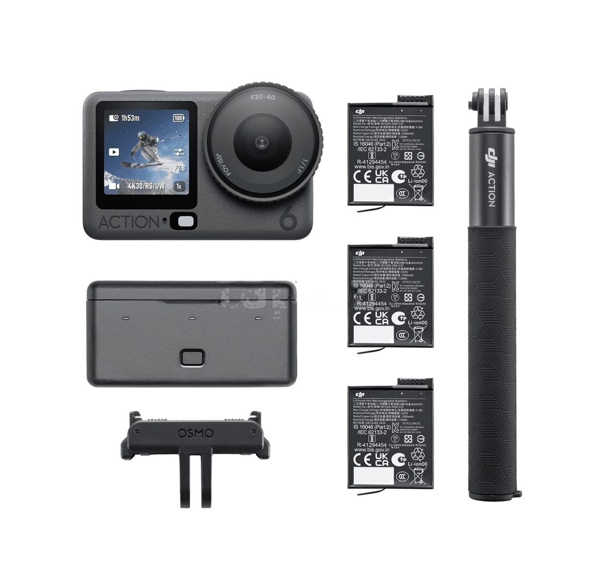 Aksiyon kamerası DJI Osmo Action 6 Pro Adventure Combo