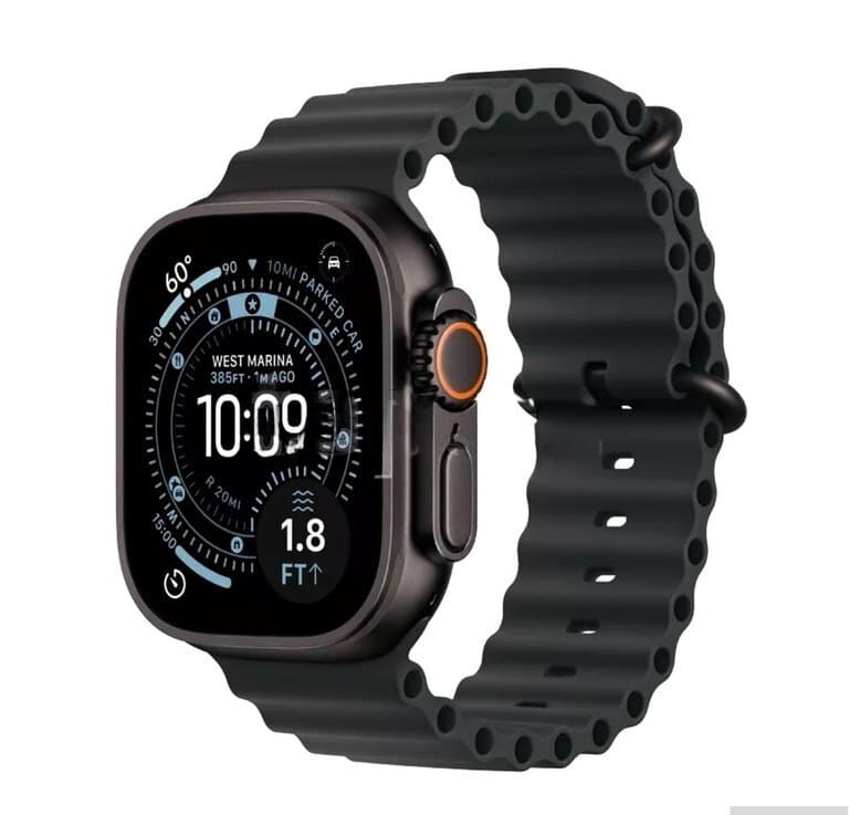 Smart saat Apple 49 mm Qara