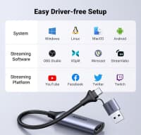 Video tutma kartı Ugreen 40189 HDMI to USB — şəkil 6