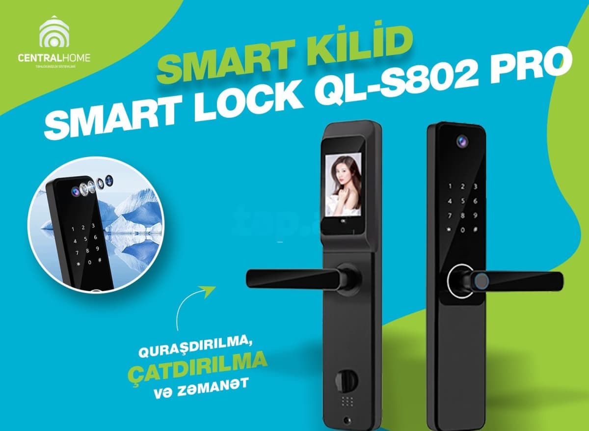 Ağıllı qapı kilidi Smart Lock QL-S802 Pro