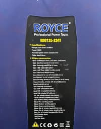 Bormaşın naboru Royce RDG-135/234T — şəkil 2